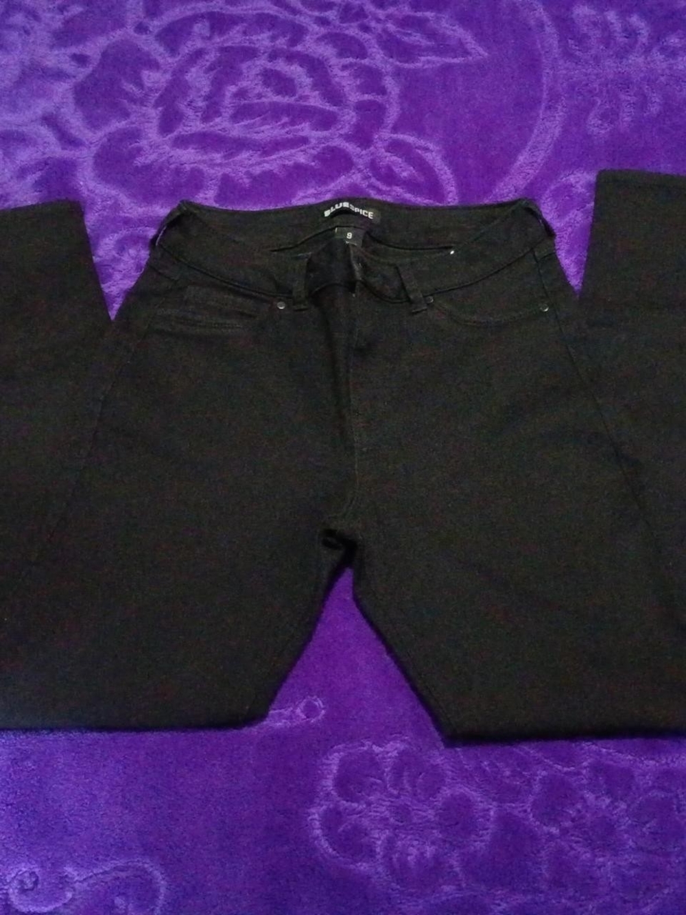 Blue Spice Black Slim Straight Men’s Jeans